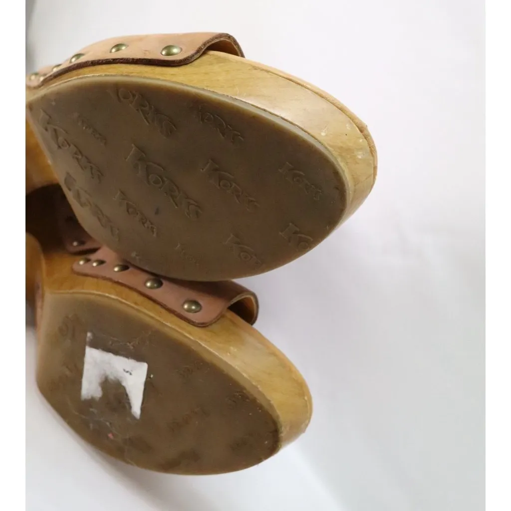 Korks‎ by Kork-Ease Annaleigh Platform Wedge Clog Sandals Size 9 M Dusty Rose - Image 11