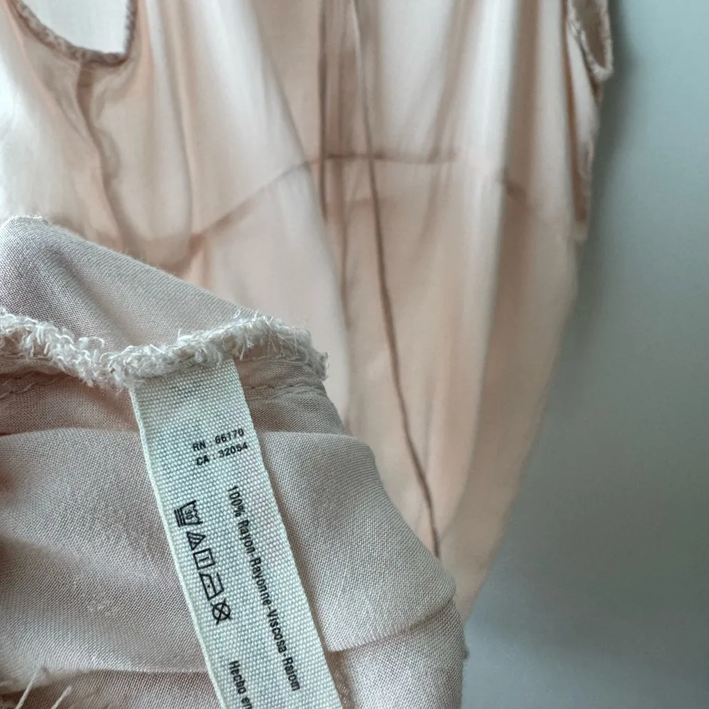 We The Free Lace Dress‎ Flowy Sleeveless Light Pink Slip Dress Size Small - Image 6