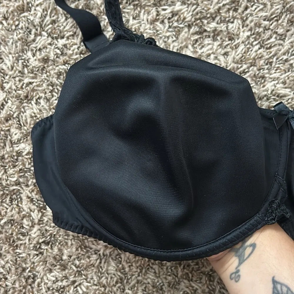 Simone Perele Black Underwire Unlined Bra Sz 42E - Image 5