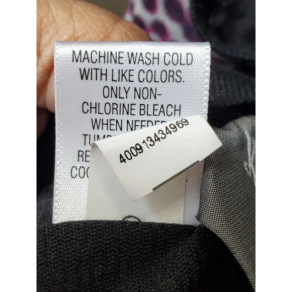 Dana Buchman Womens Purple Leopard 100% Nylon Round Neck Top Blouse Size 3X - Image 9