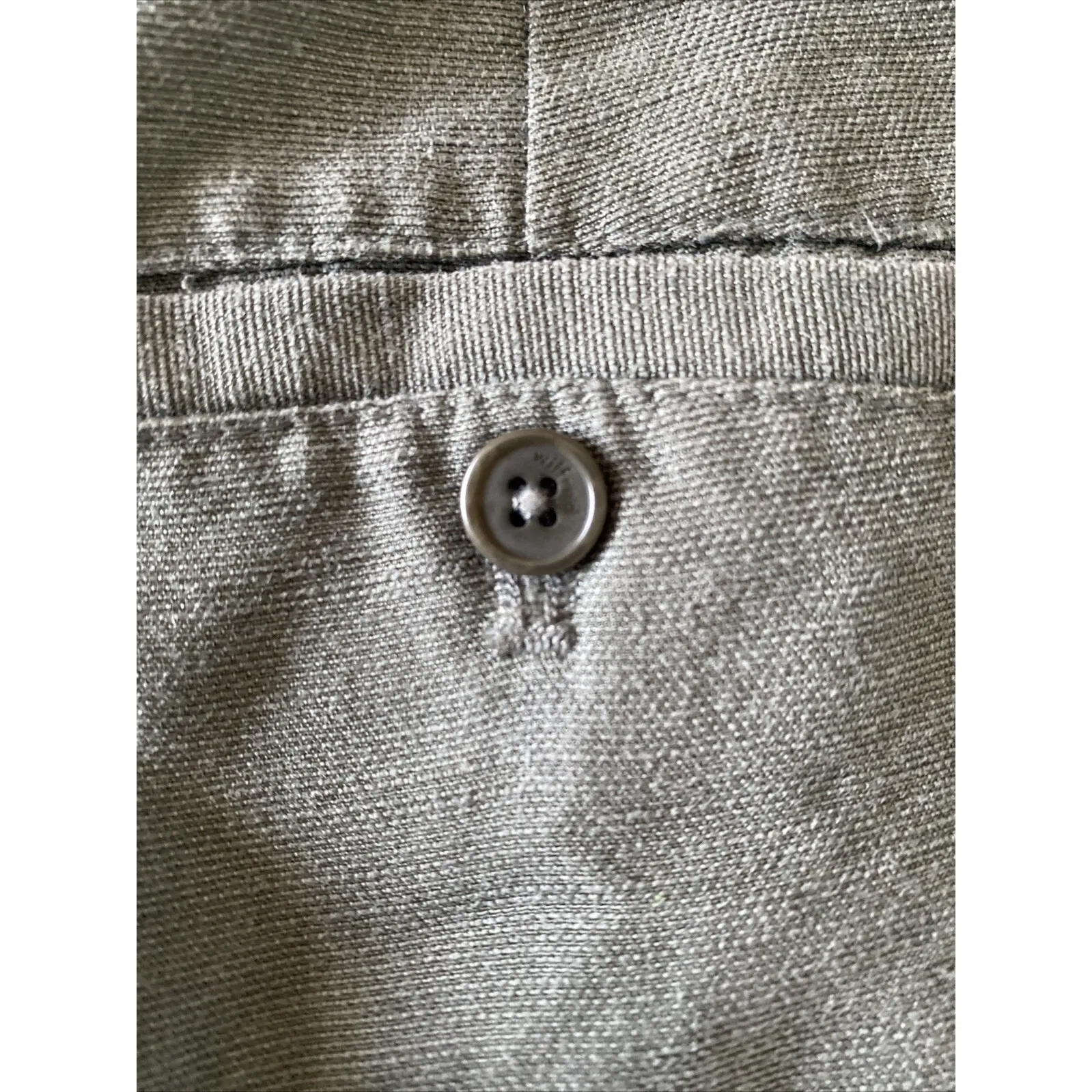 Wilfred Aritzia Cuffed Drawstring Green Linen Blend Casual Pants Vacation 8 - Image 7