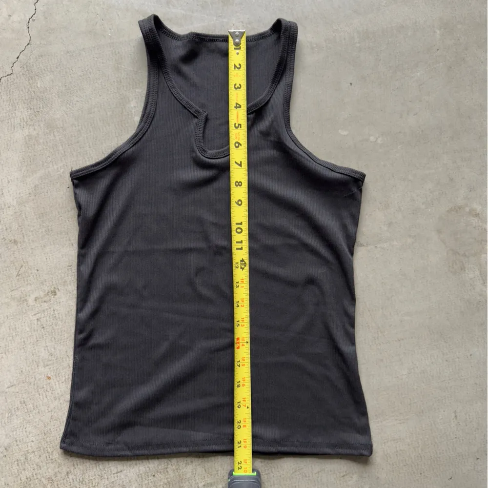 Amazon Black Fitted Tank Top with Cut Out Sleeveless Design - Image 8