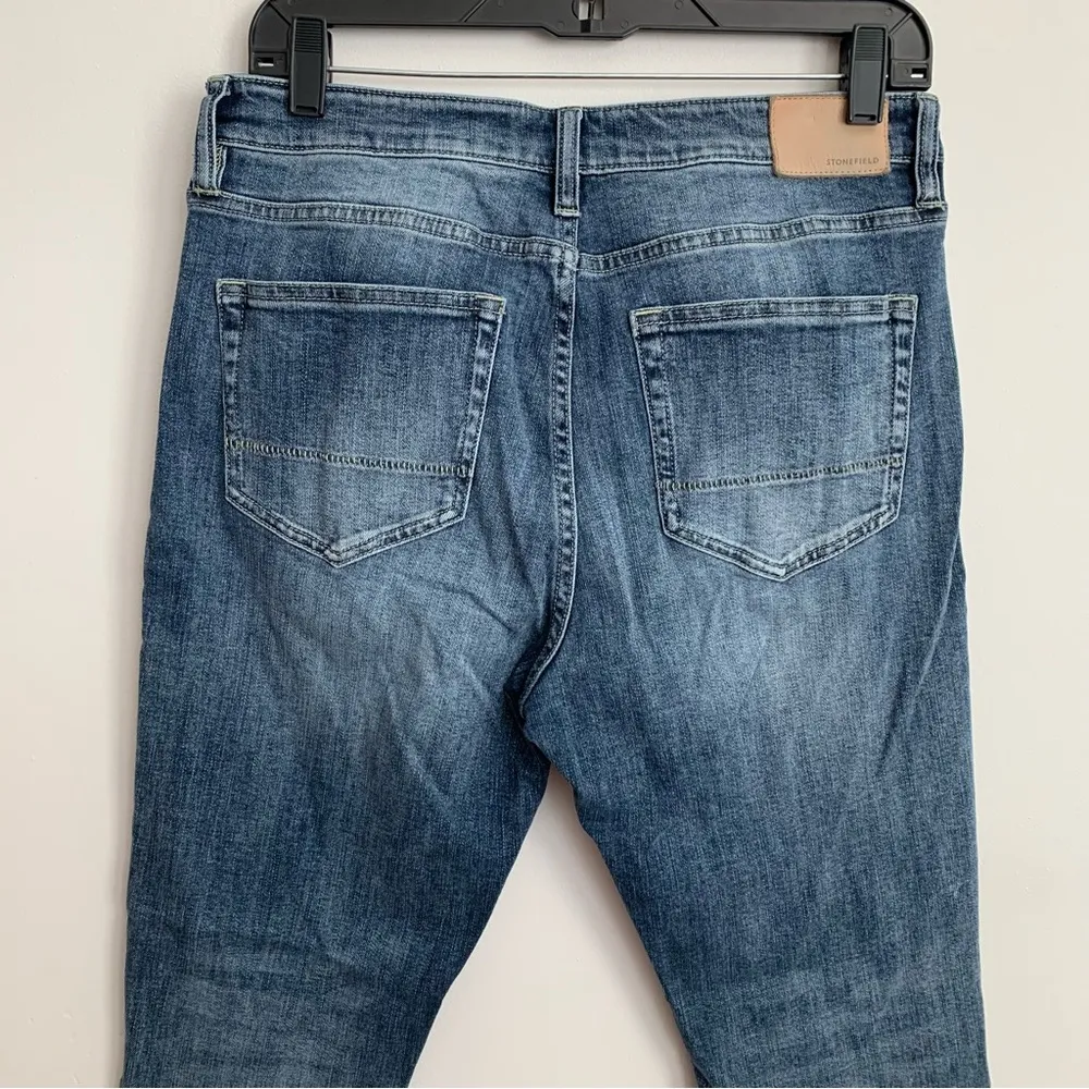 EUC Stonefield Conrad High Rise Ankle Skinny Button Fly Jeans Size 32x27 Blue - Image 8