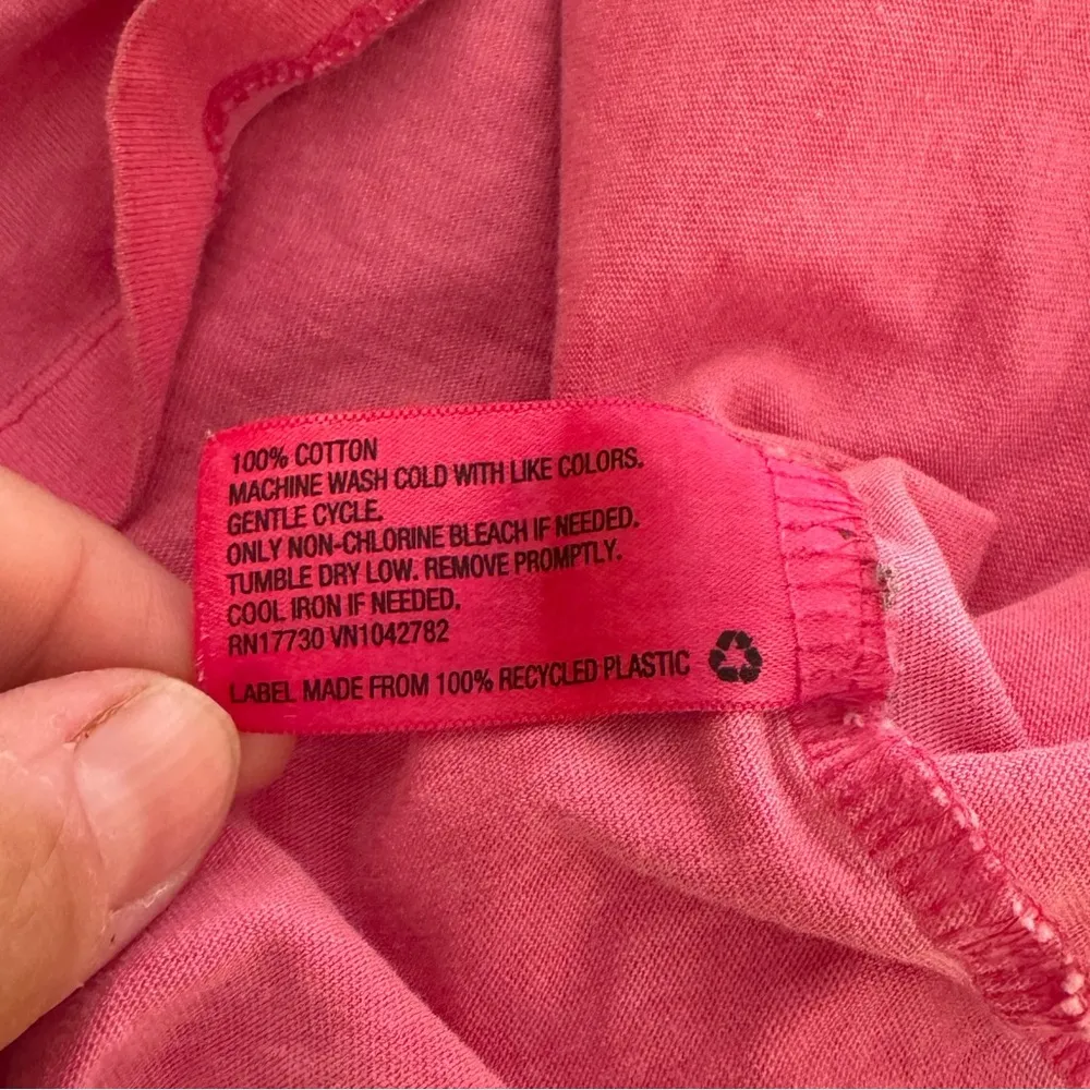 Women’s Wild Fable hot pink short sleeve loose fit crop top t-shirt Size Large - Image 4