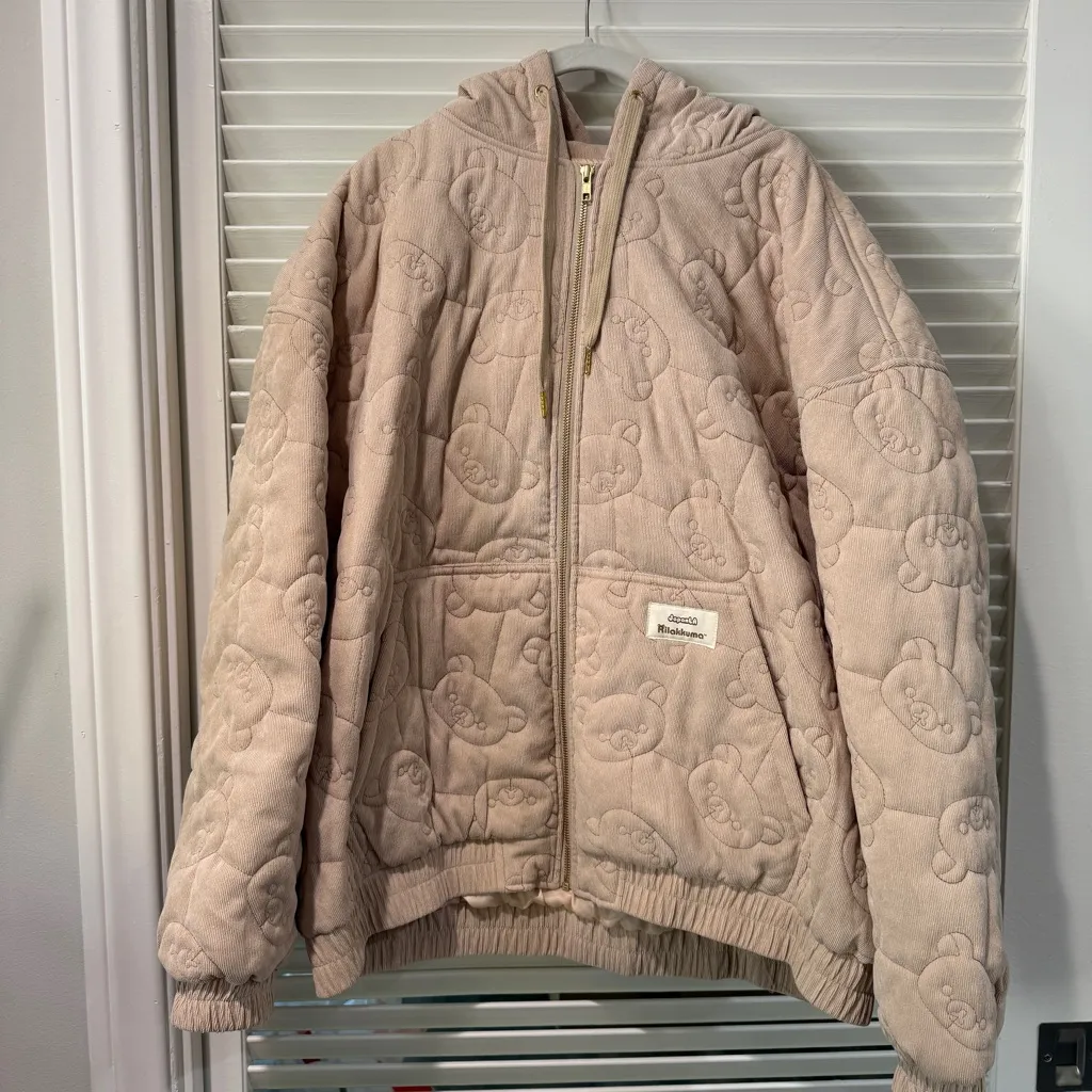 JAPAN LA Rilakkuma Jacket Tan Size L - Image 4