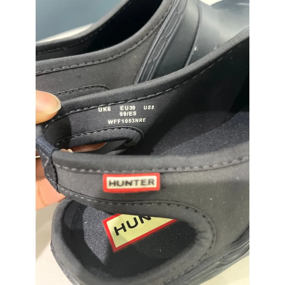 Hunter Original Slingback Clog Navy Blue Waterproof Rain Outdoor Shoes Sz 8 EU39 - Image 2