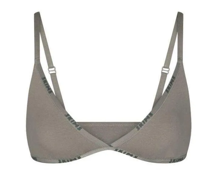 Cotton Logo Mini Triangle Bralette - Image 2