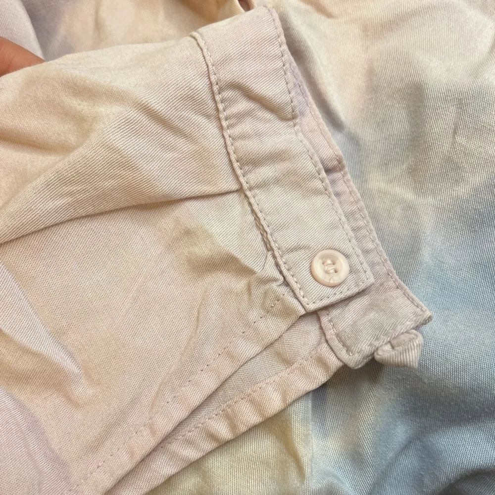 Cloth & Stone Anthropologie Tie Dye Button Down Long Sleeve Shirt Petite Med - Image 6