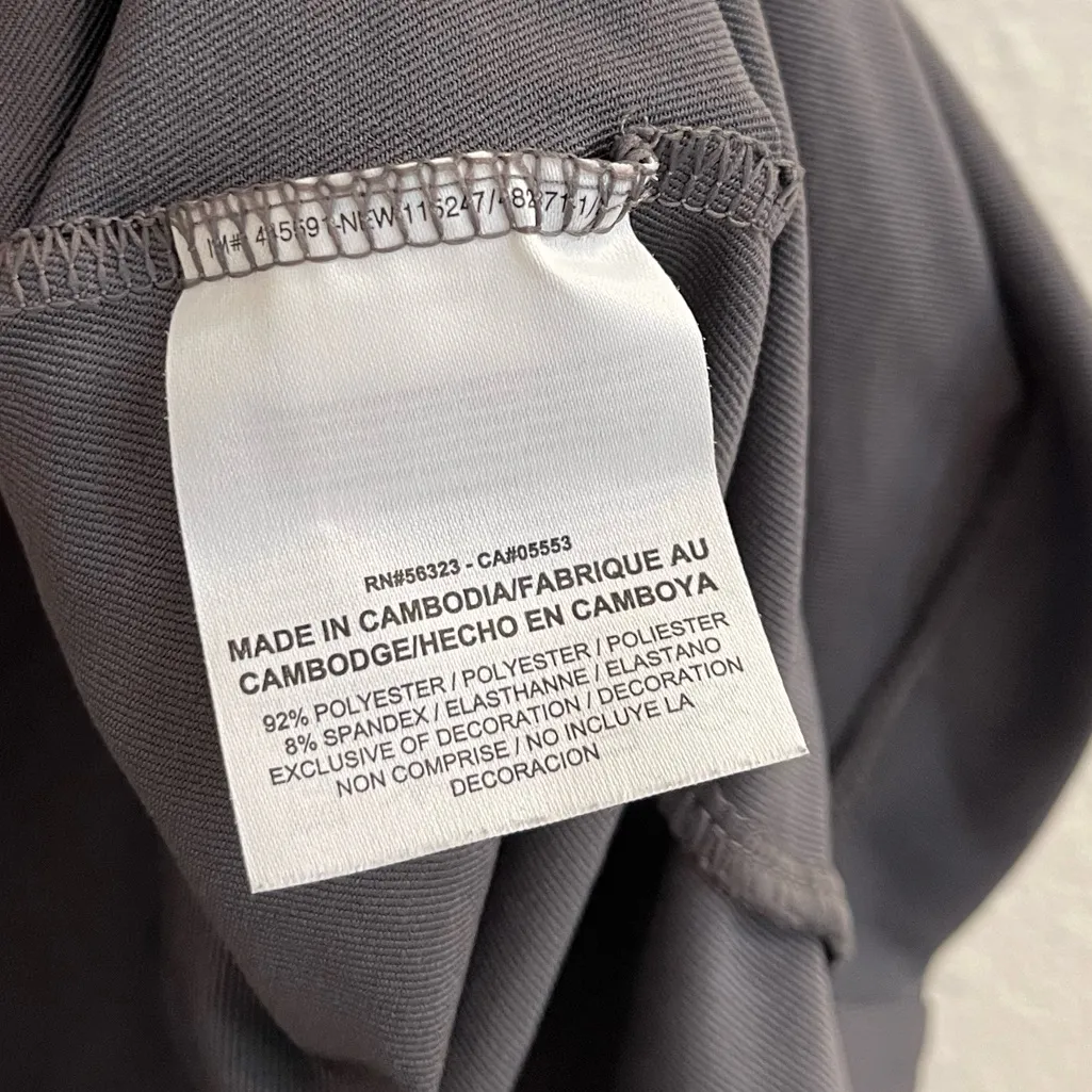 Nike Golf Sport Skirt Charcoal Grey Large Straight Skirt Back Pleat - Image 5