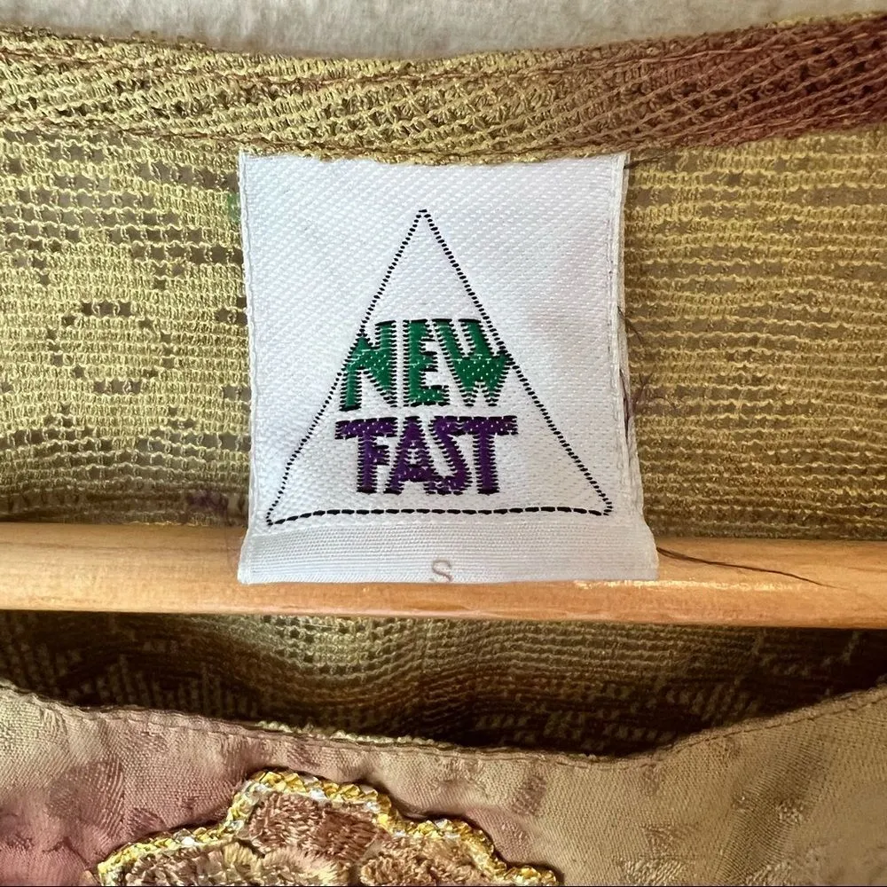 Vintage Boho Tiered Patchwork Festival Skirt Set Brown - Image 5