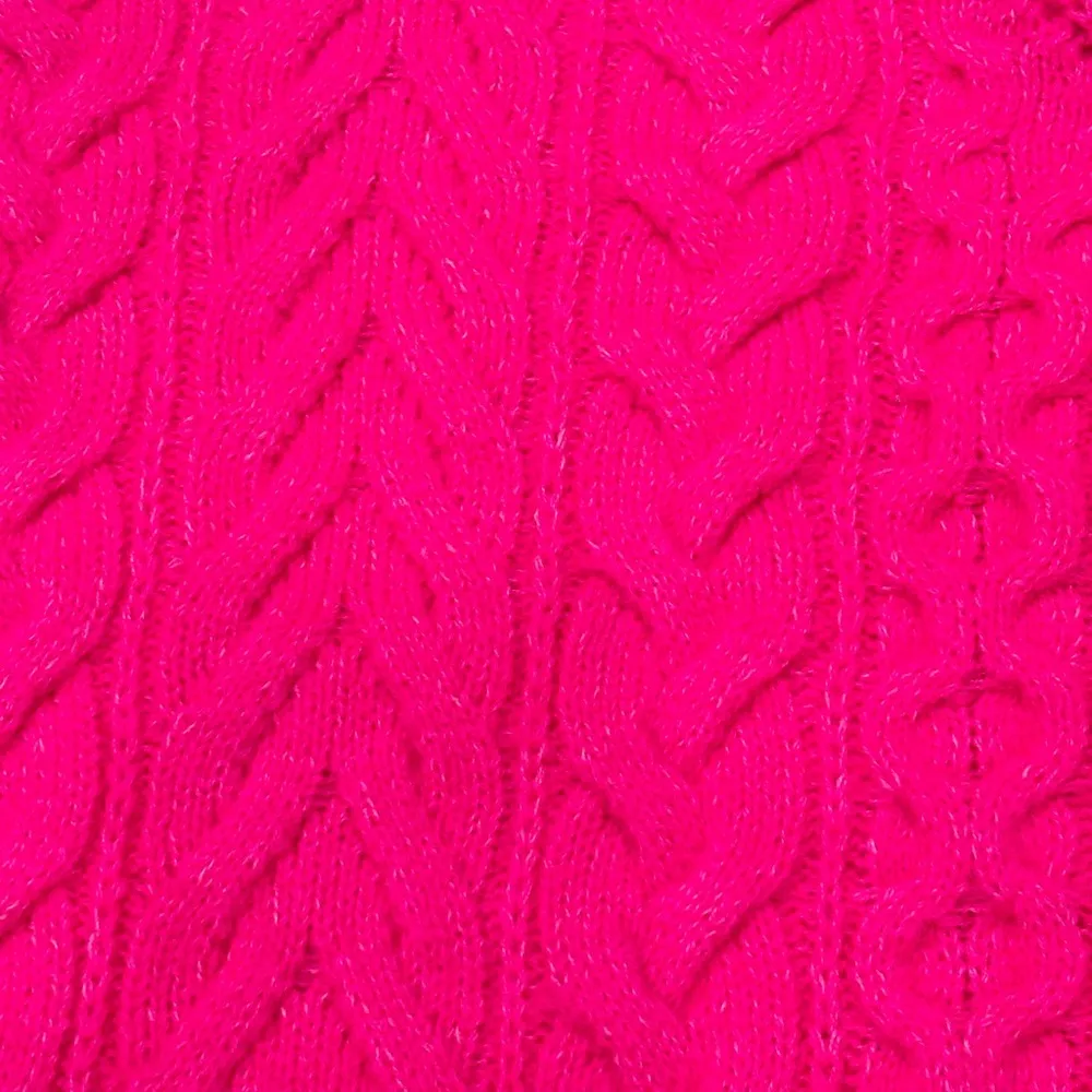 by Anthropologie Layered Cable Knit Sweater. Hot Pink. Size Medium. NWT - Image 10