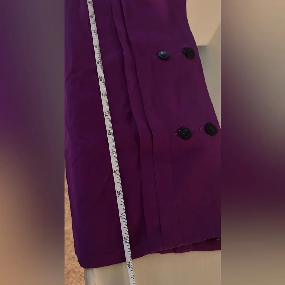 Alexander Wang 100% Silk Tunic Top in Purple, Size 8 - Image 10