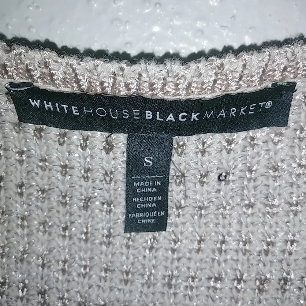 White House Black Market S Sleeveless Knit Top in Glistening Sand - Image 9