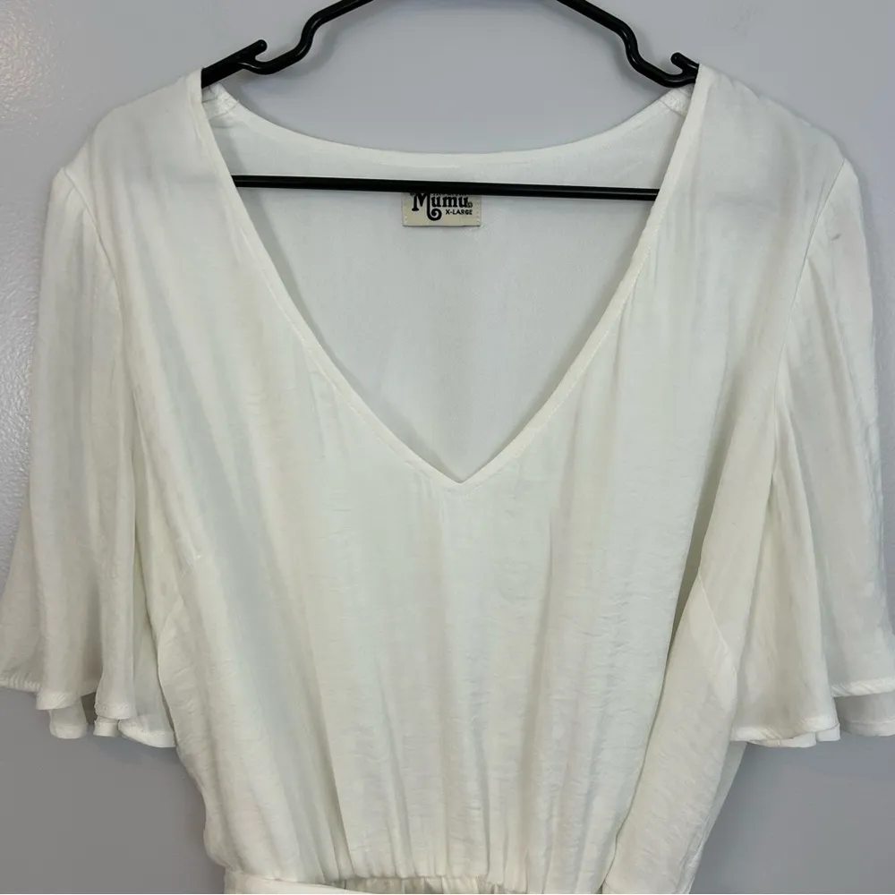 Anastasia White Polka Dot Short Sleeve Dress Size XL - Image 3