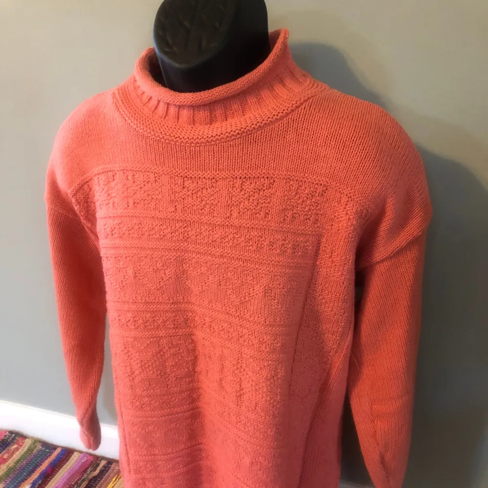 80s Dragon Run Mock Turtle Neck Sweater Large - Image 2
