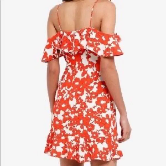Topshop poppy ruffled wrap dress - Image 8