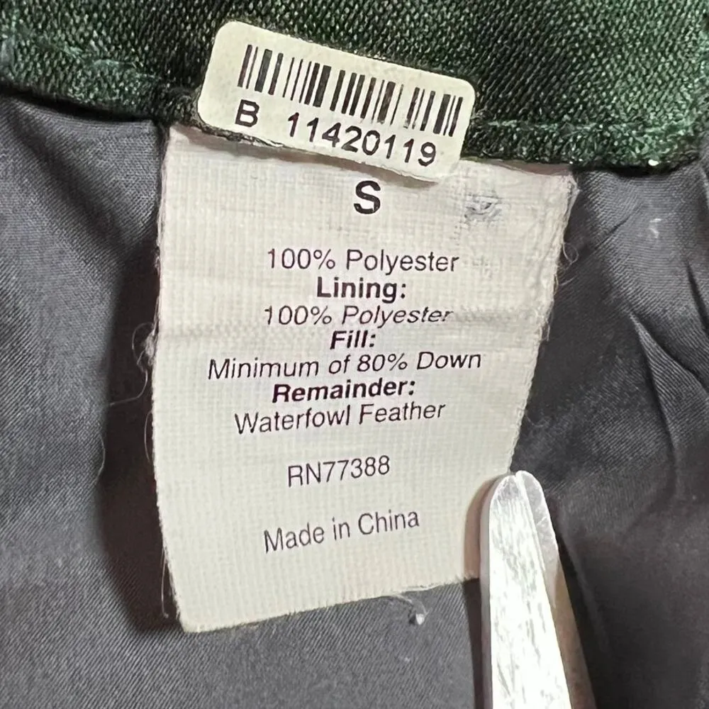 J. Crew Puffer Full Zip Jacket Size Small Waterfowl Feather Down Outerwear - Image 9