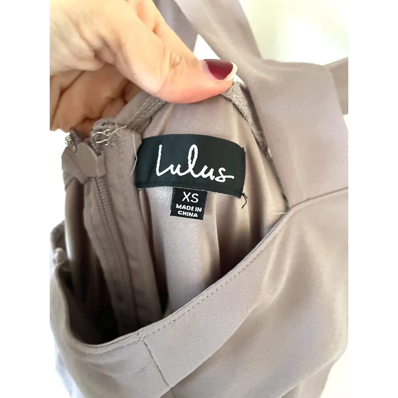 Lulus High Neck Maxi Dress Lilic Mauve Purple Size XS - Image 7