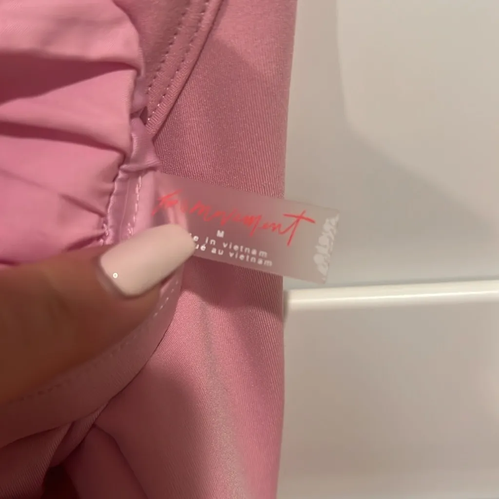 Free People pink romper one piece medium - Image 3