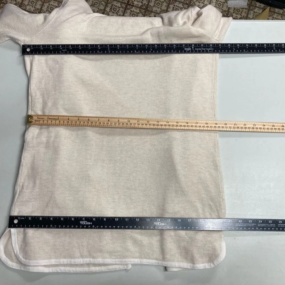 TAHARI Cardigan Ivory/Cream Hooded Long Sleeves Size XL‎ - Image 4