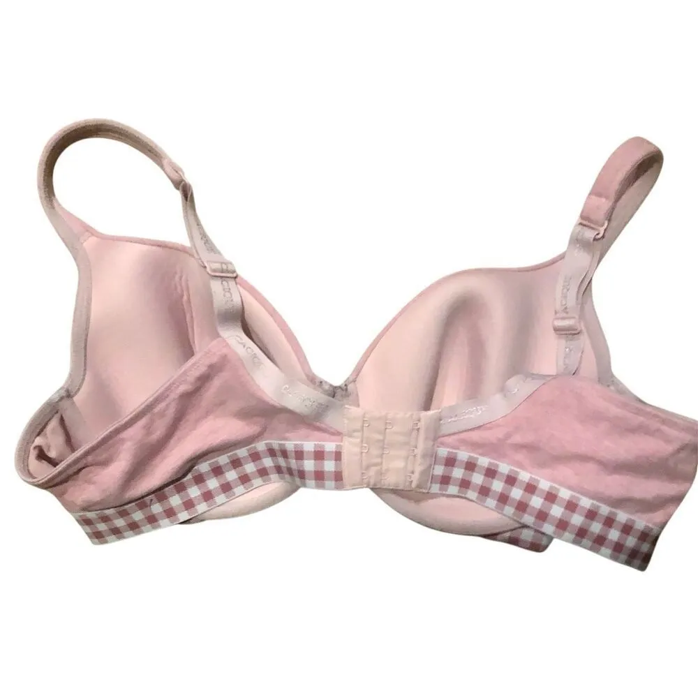 Cacique pink adjustable straps bra offers full coverage and underwire support fo - Image 4