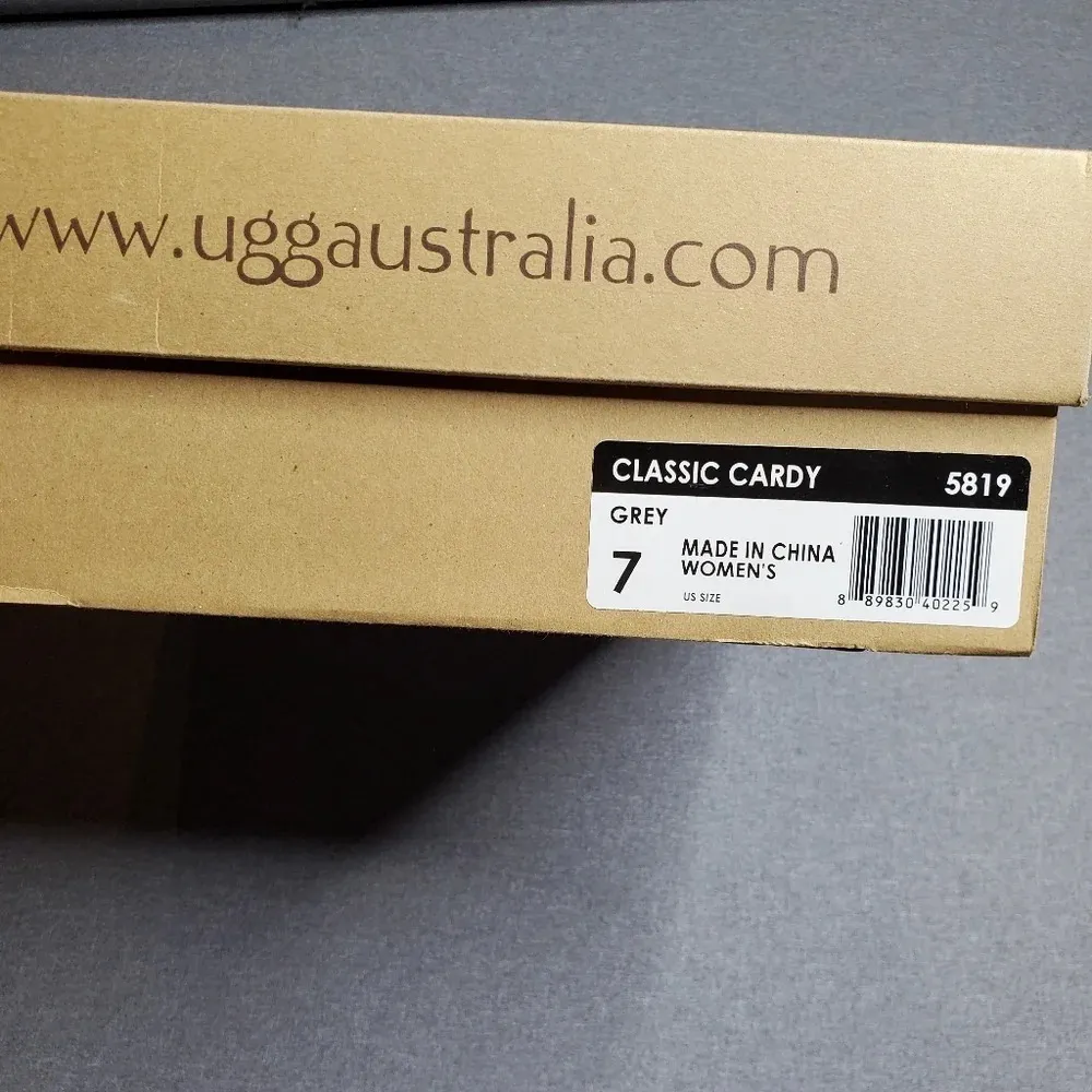 Uggs Cardy Gray Knit Boots - Image 4