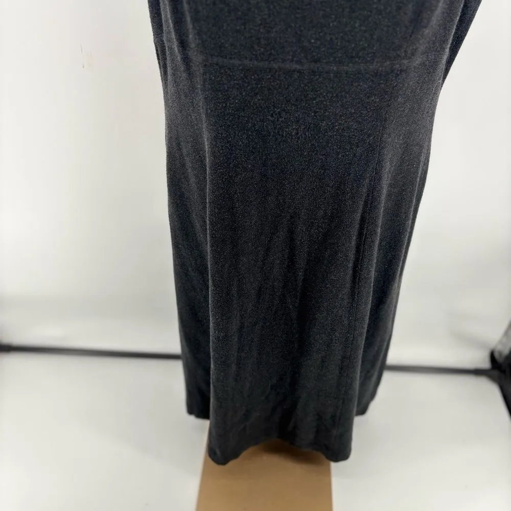 Peruvian Connection Knit Dress Womens Size Xl Pima Cotton Gray Sleeveless - Image 6