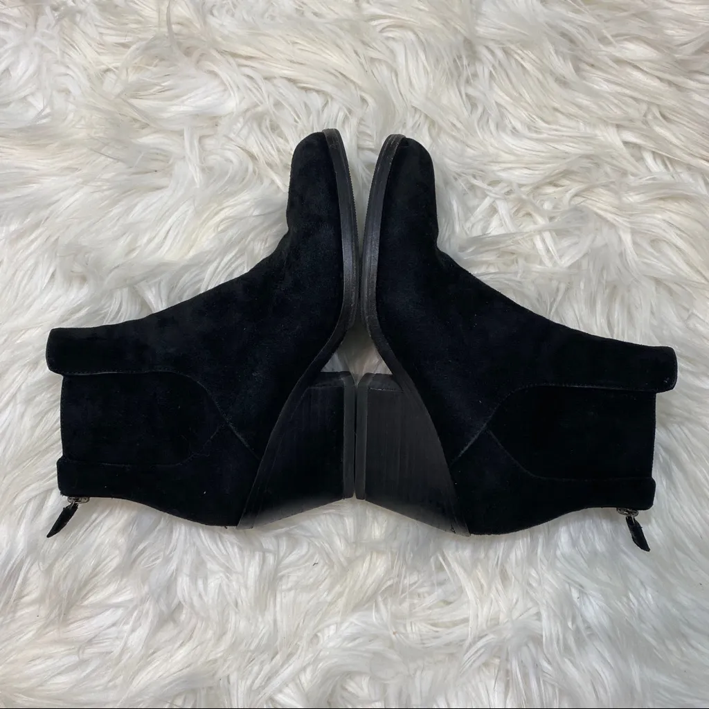 Eileen Fisher Peter Black Suede Ankle Boots Booties size 6.5 - Image 6