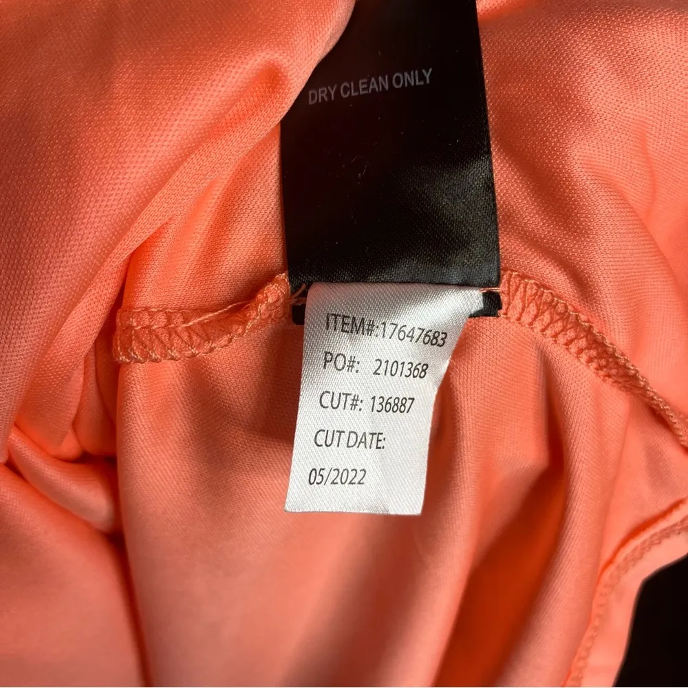 Torrid lace up tea length dress crinkle gauze‎ floral peach white womens size 4X - Image 10