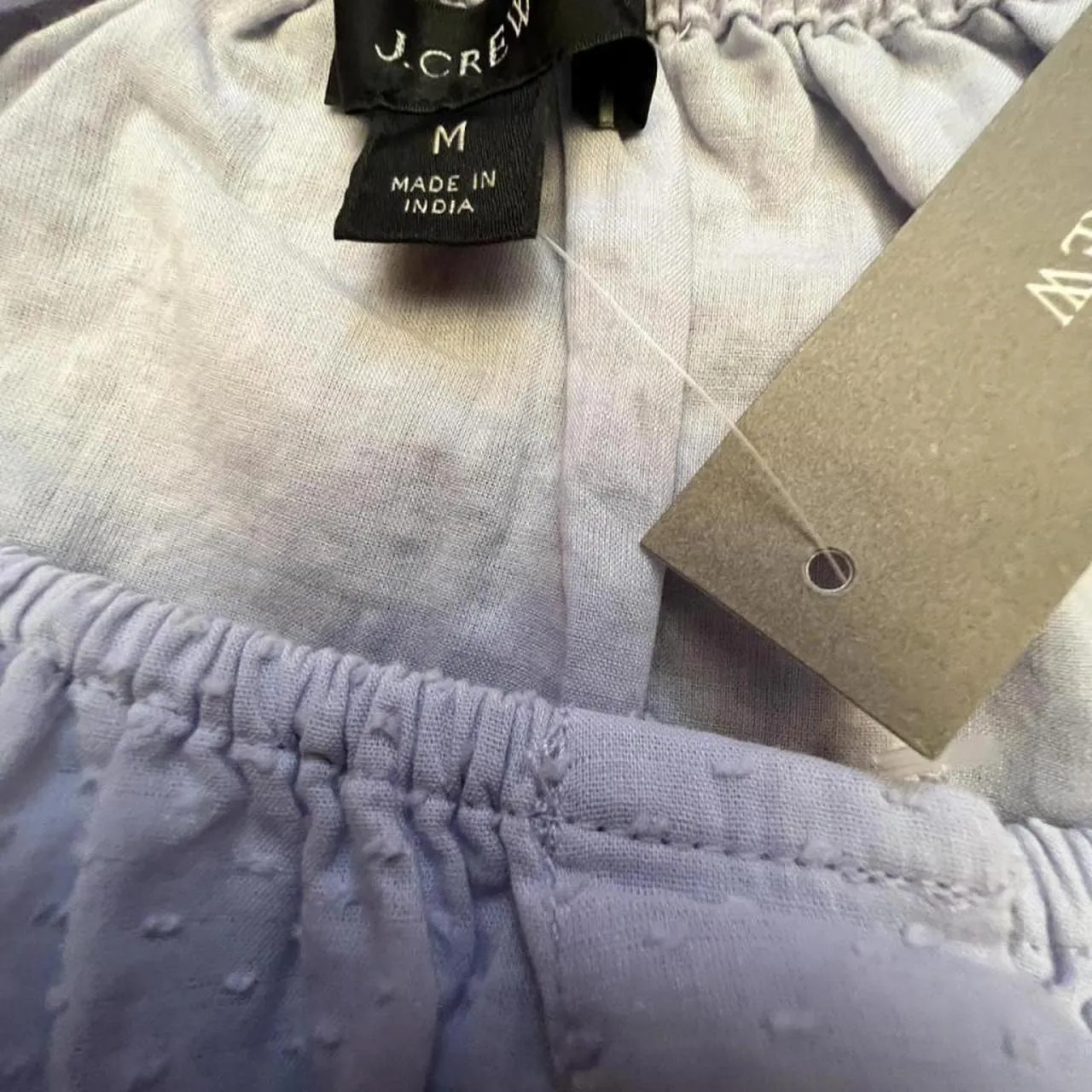 J.Crew  Lavender Gathered Scoop Neck Cropped Top - Image 8