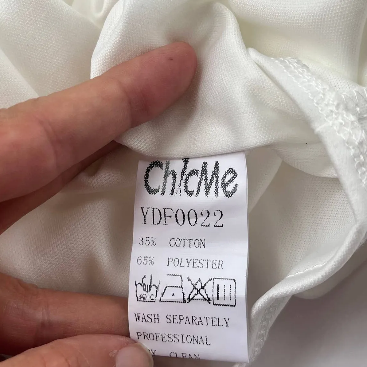 Chic Me Swiss Dot Blouse Sz M Boho Cottagecore Fairy Sheer Coquette White Indie Size M - Image 11