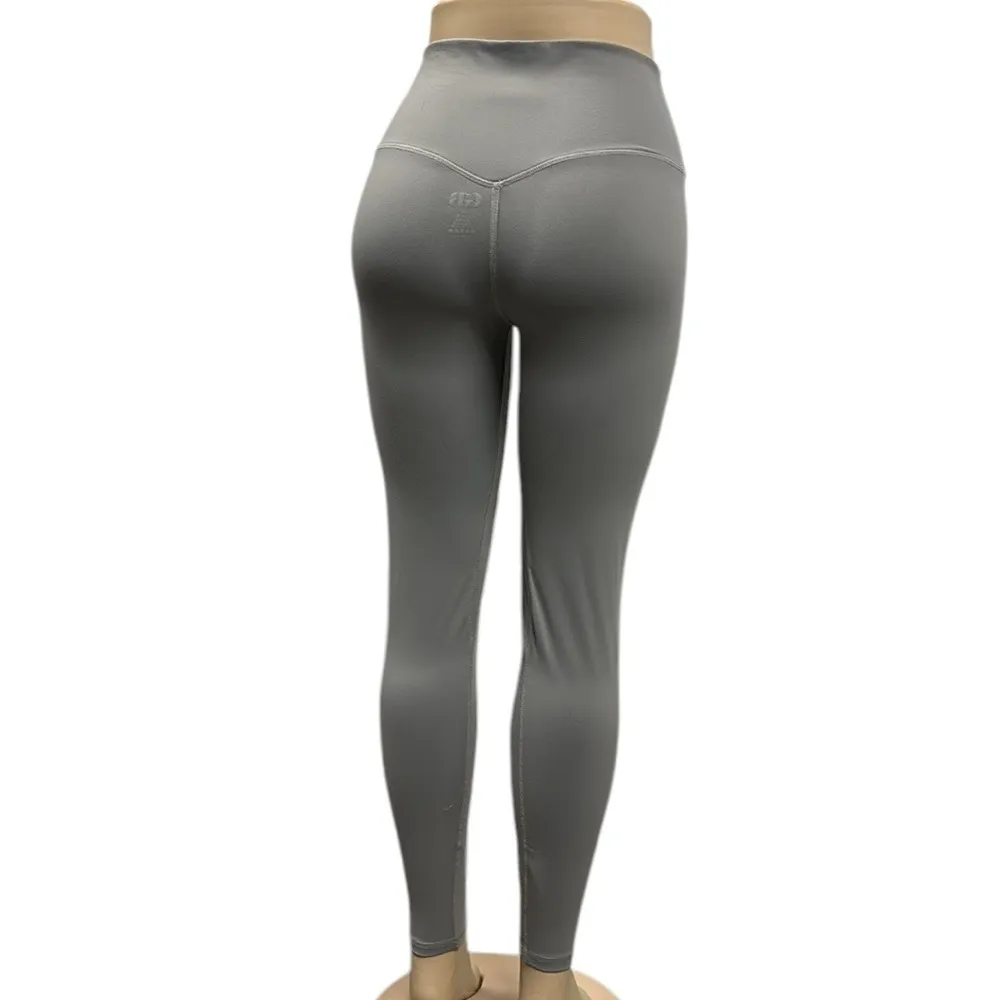 GB Gianni Bini Full Length Gray Athletic Leggings Yoga Pants Womens Large - Image 3