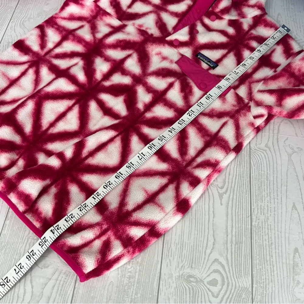 Patagonia Synchilla Tie Die Snap Pullover Pink Diamond - Image 7