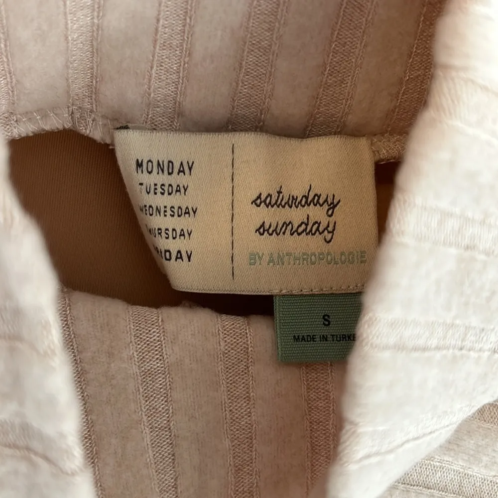 Anthropologie Saturday Sunday Ribbed Turtleneck Bell Sleeve Tunic Sweater - Image 5