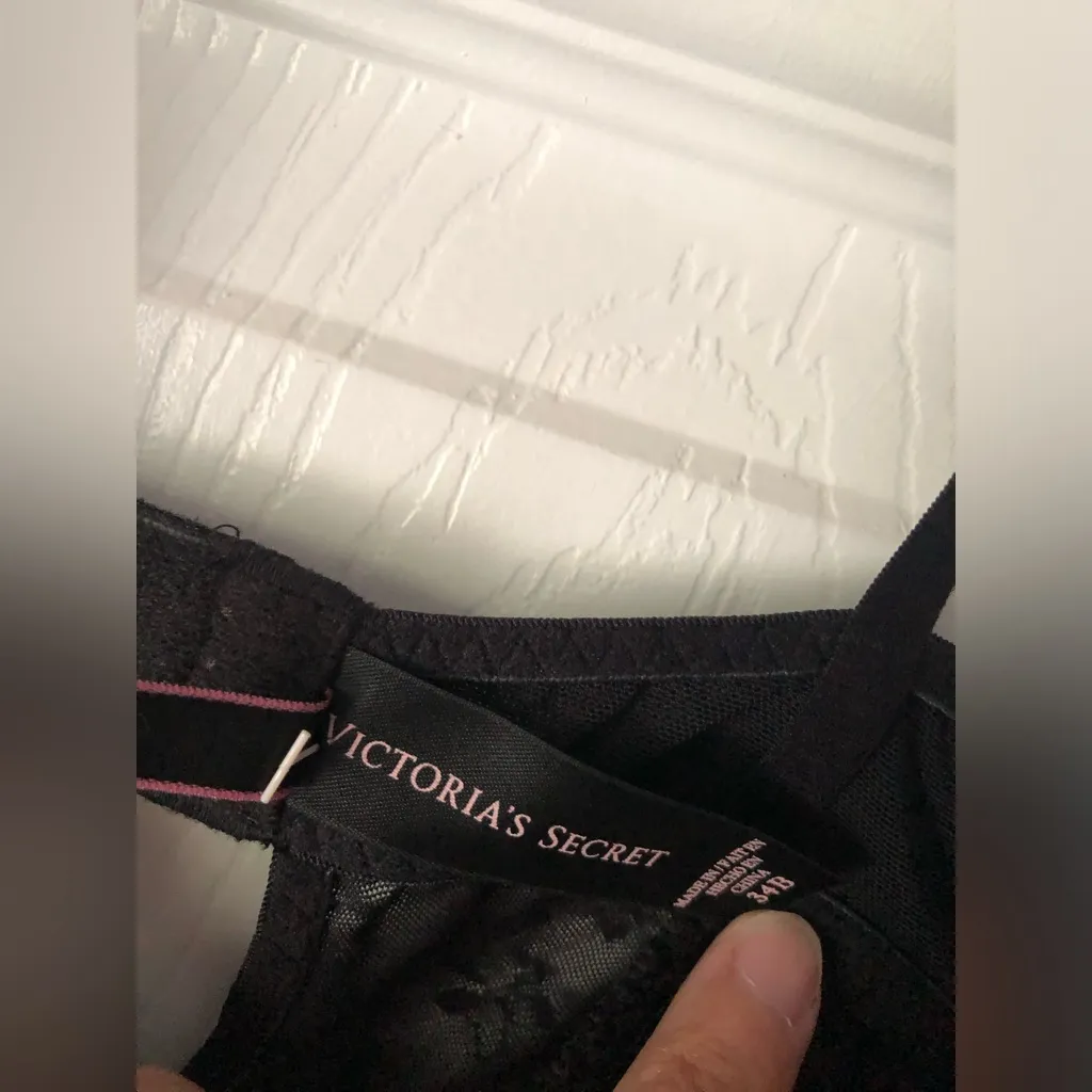 Victoria’s Secret mesh bow ruched lingerie bustier bodysuit 34B - Image 6
