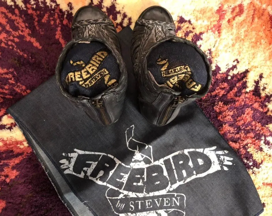 FREEBIRD by Steven Bela Open Toe Booties - Image 2