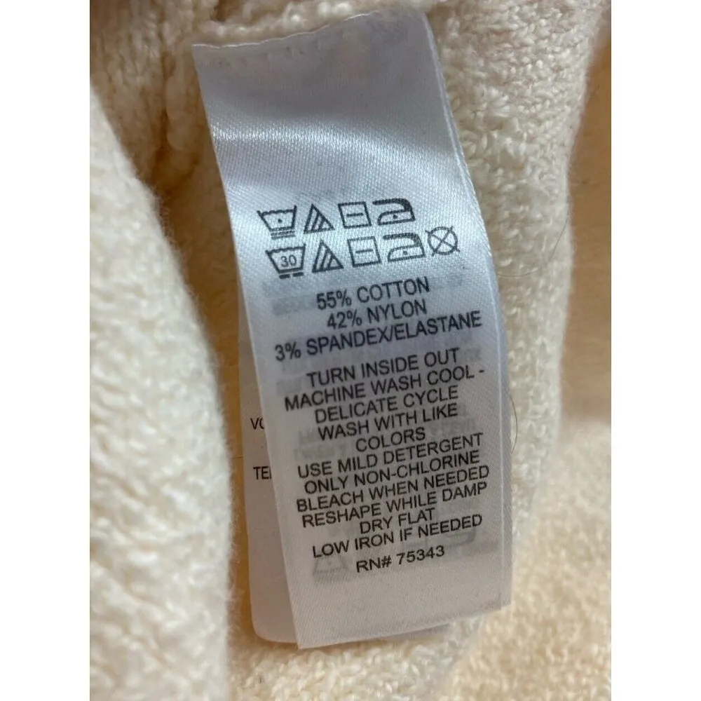 New Sincerely Jules Cardigan Sweater Women’s Size L Cream Oversized Boxy Cozy - Image 7