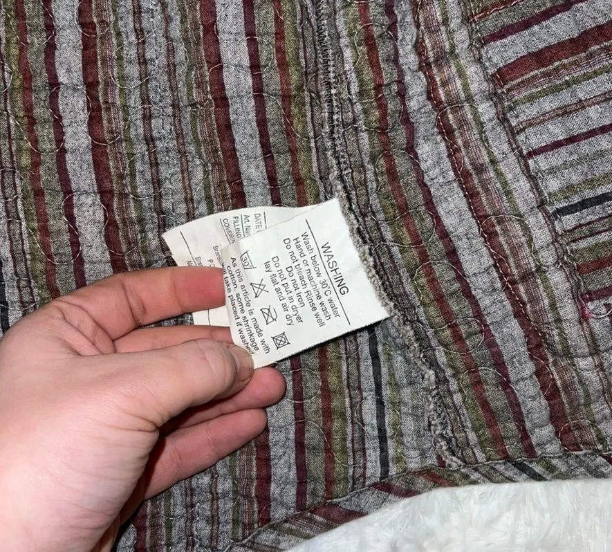 Vintage Quilted Patchwork Earth Toned / Neutral Button Up Jacket/Cardigan Medium - Image 4