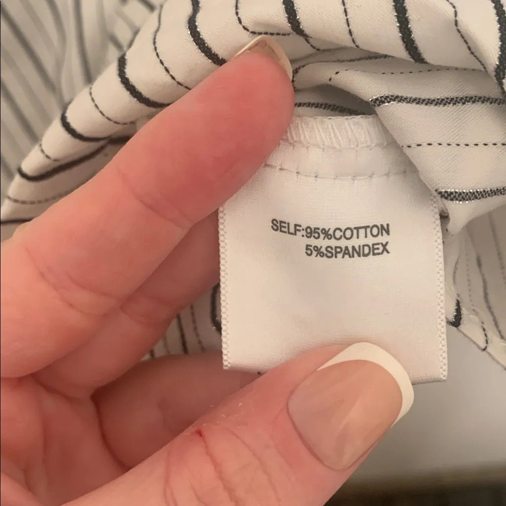 PRELOVED JANE AND DELANCEY LONG SLEEVE STRIPED BLOUSE - Image 3