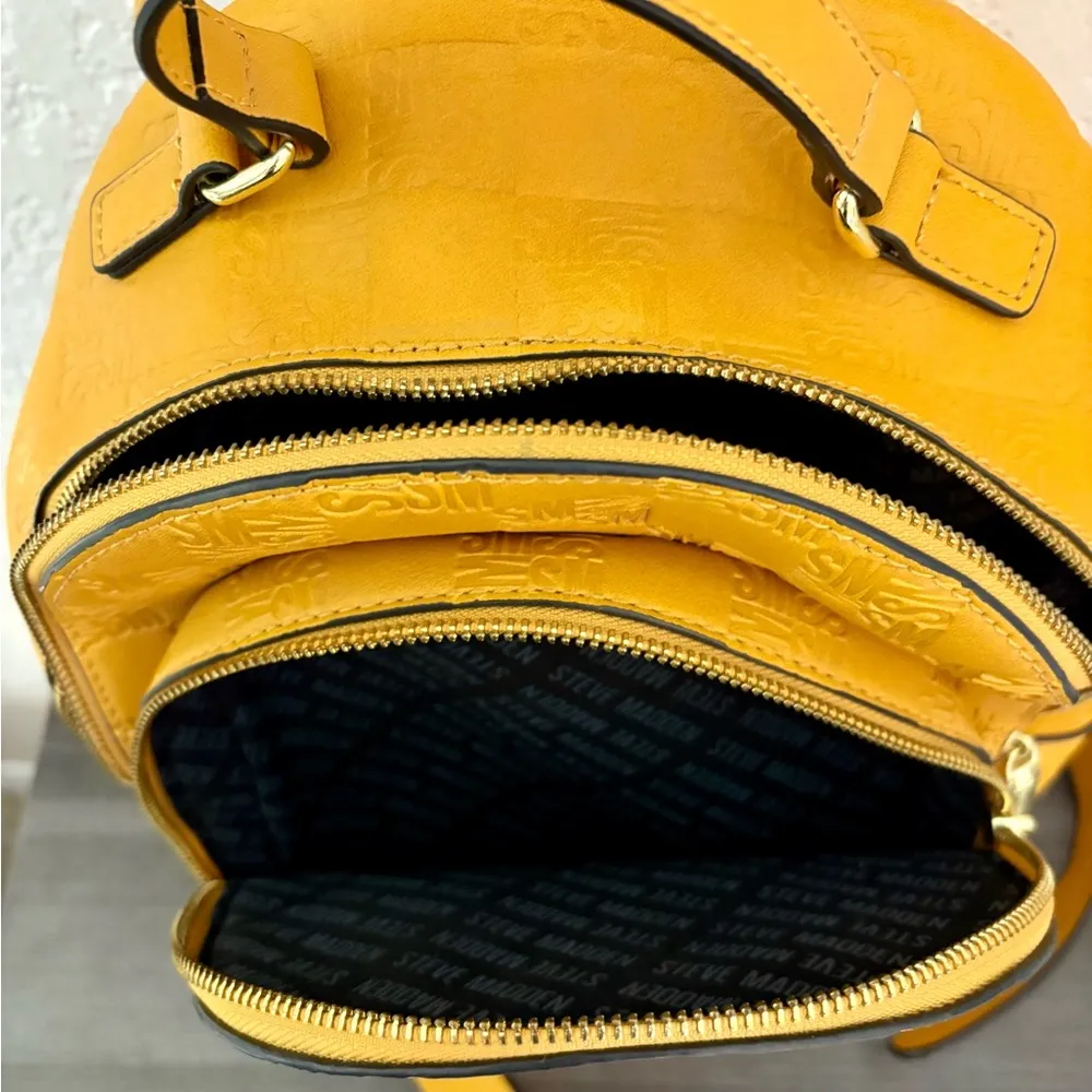 Steve Madden Mustard Yellow Backpack - Image 4