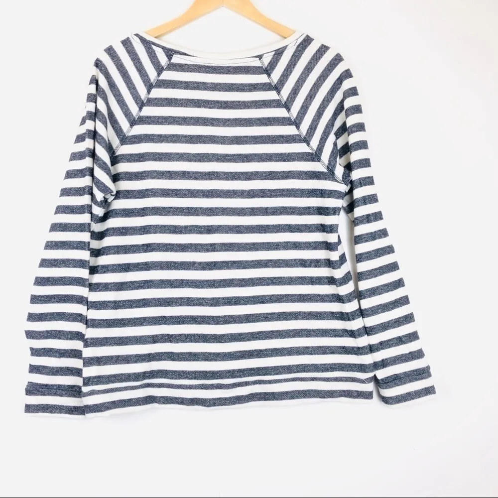 Lightweight Rhinestone‎ Striped Sweatshirt D0089 - Image 3