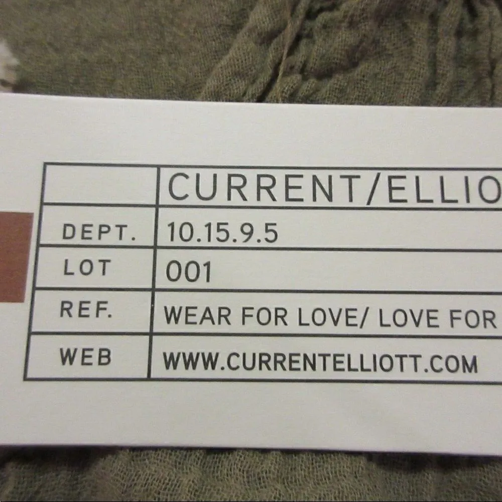 Current/Elliot gauzy tunic top “The Pucnic Shirt” sz 1 NWT - Image 7