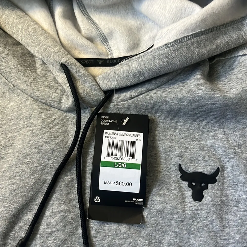 Under Armour NWT  Project Rock Cropped Hoodie Womens Size Large - Image 2