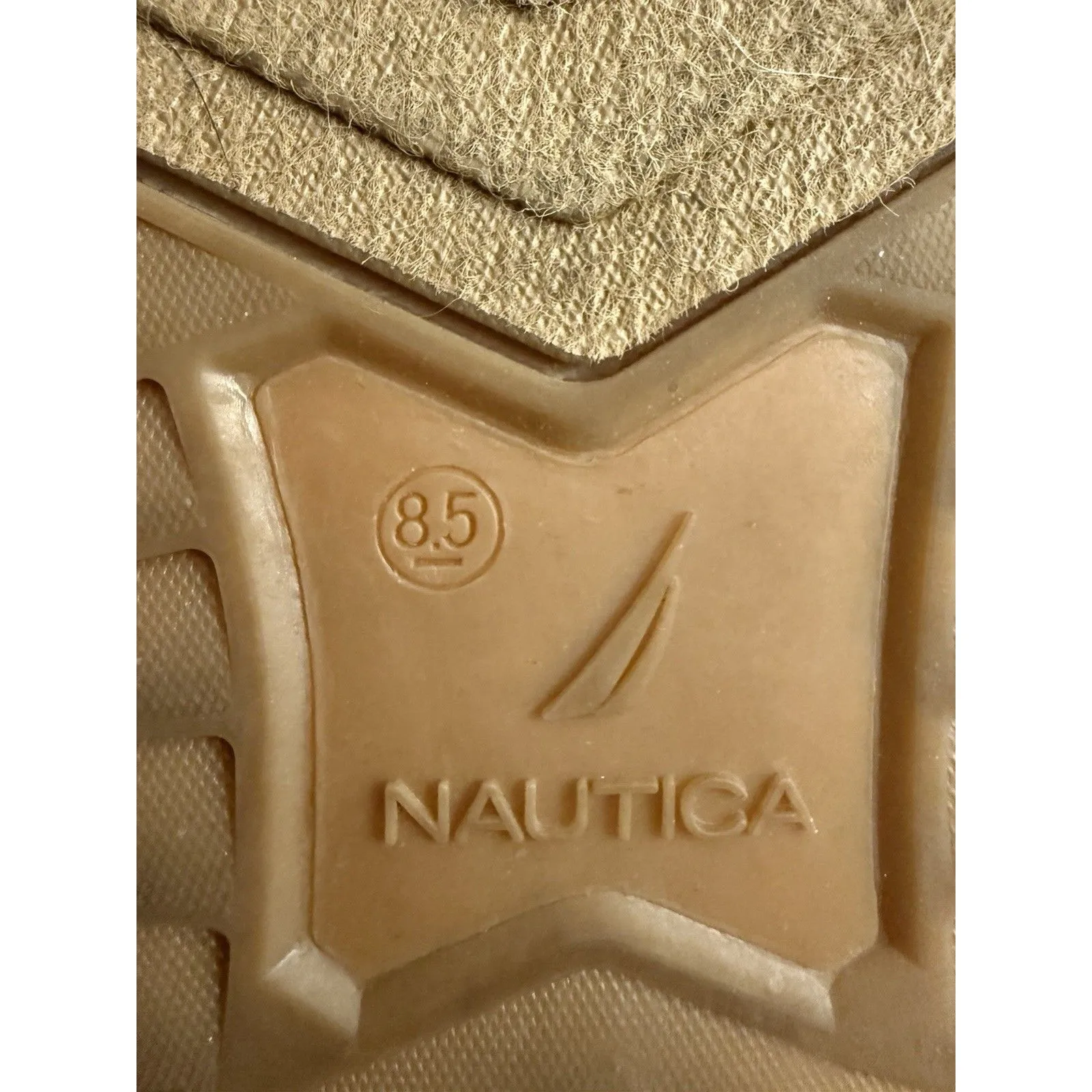 Nautica Shoes Womens 8.5 Knitted Low Top Sneakers Beige Lace‎ Up Casual Comfort - Image 4