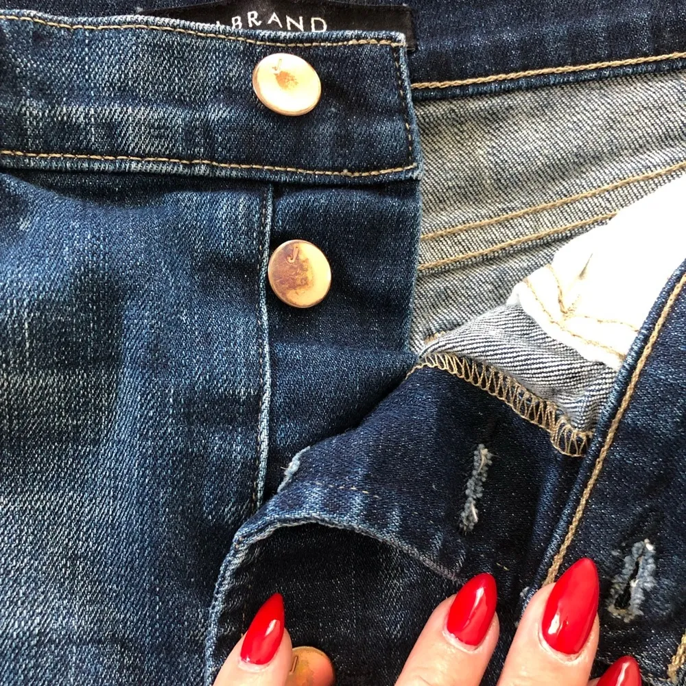 J Brand Rosalie Denim Skirt in Isolated. Size 27. - Image 6