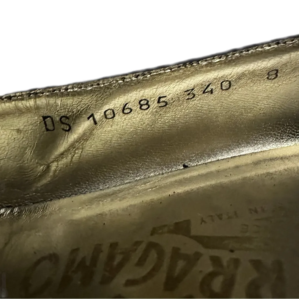 Salvatore Ferragamo Vintage Black Suede Pumps with Gem Embellishments - Image 11