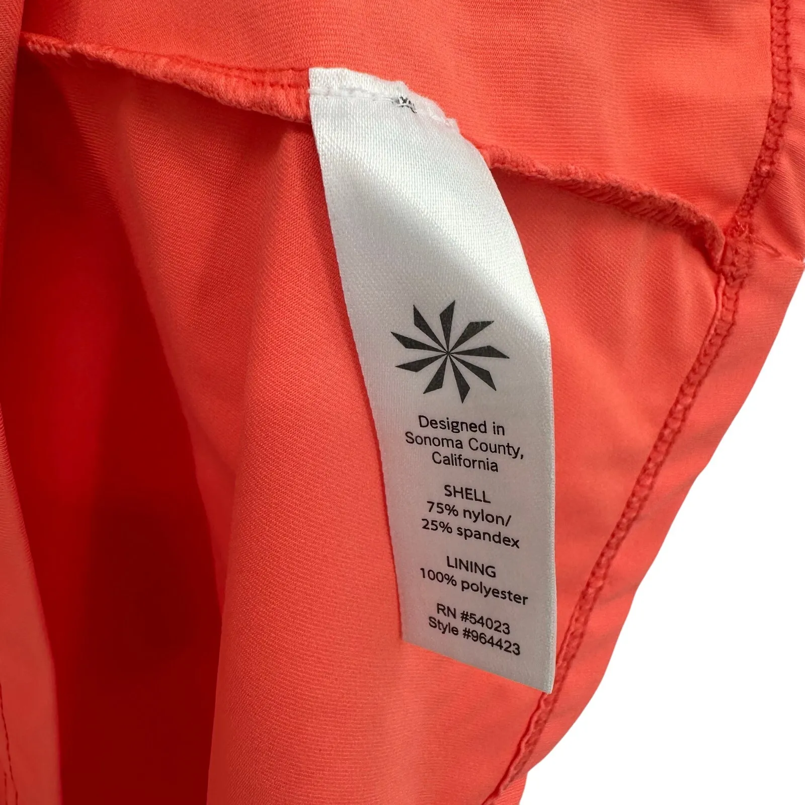 Athleta Size Small Petite Sleeveless Activewear‎ Dress Pink Coral Color Short - Image 4