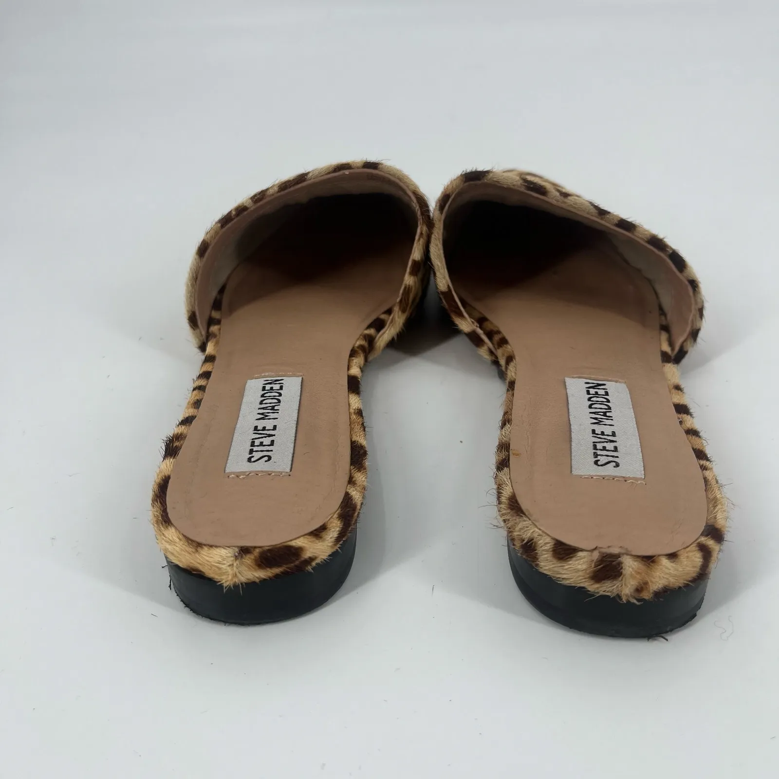 Steve Madden Trace Mule Womens Shoes Sz 6M Leopard Festival Indie Fur Safari - Image 8