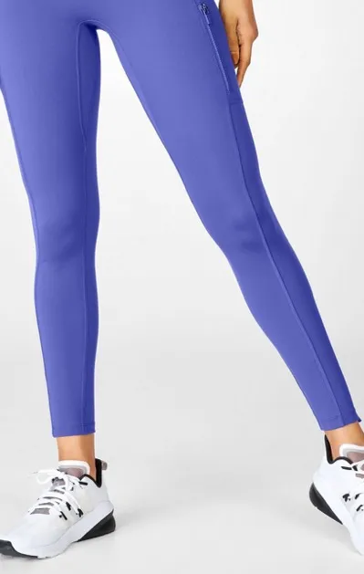 Fabletics NWOT blue multiple pocket leggings - Image 2