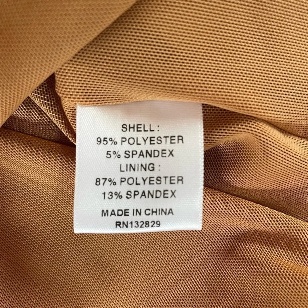 NWT NBD Devyn One Shoulder Mini Dress in Nude Size‎ Small - Image 8